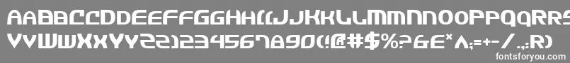 フォントJannisaries – 灰色の背景に白い文字