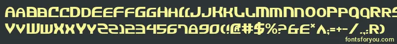 Jannisaries Font – Yellow Fonts on Black Background