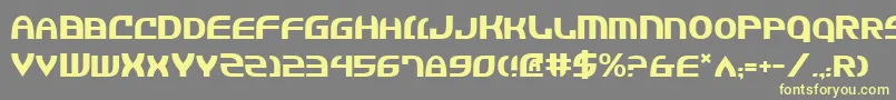 Jannisaries Font – Yellow Fonts on Gray Background