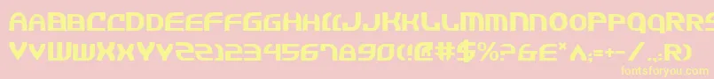 Jannisaries Font – Yellow Fonts on Pink Background