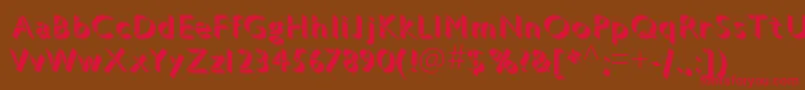 GillsansstdLightshadowed Font – Red Fonts on Brown Background