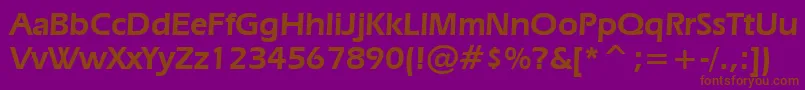 ErasDemiBt Font – Brown Fonts on Purple Background