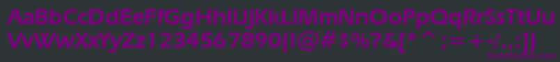 ErasDemiBt Font – Purple Fonts on Black Background