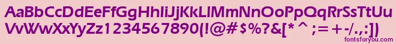 ErasDemiBt Font – Purple Fonts on Pink Background