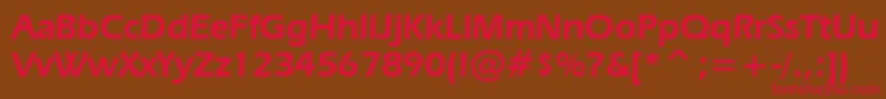 ErasDemiBt Font – Red Fonts on Brown Background