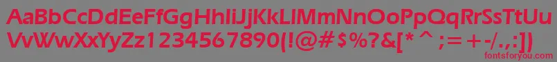ErasDemiBt Font – Red Fonts on Gray Background