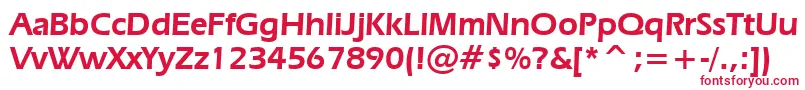 ErasDemiBt Font – Red Fonts on White Background