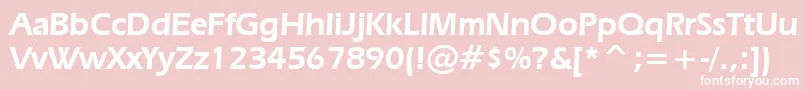 ErasDemiBt Font – White Fonts on Pink Background