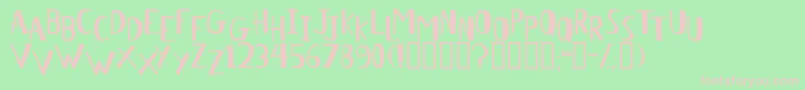 Antelope Font – Pink Fonts on Green Background