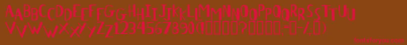 Antelope Font – Red Fonts on Brown Background