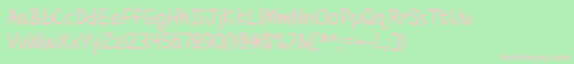 BordersDivideButHeartsShallConquerTtf Font – Pink Fonts on Green Background