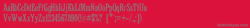 fuente Bruskovayanarrowc – Fuentes Grises Sobre Fondo Rojo