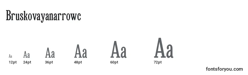 Bruskovayanarrowc Font Sizes