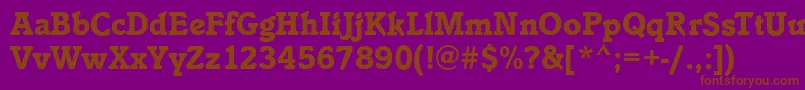 IstriaBold Font – Brown Fonts on Purple Background