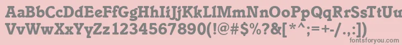 IstriaBold Font – Gray Fonts on Pink Background