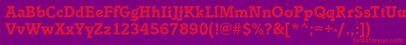 IstriaBold Font – Red Fonts on Purple Background