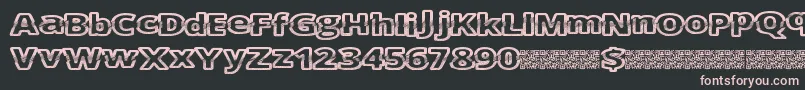 Cutfive Font – Pink Fonts on Black Background