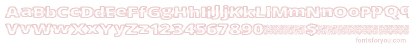 Cutfive Font – Pink Fonts on White Background