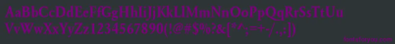 Urwgaramondtdemextnar Font – Purple Fonts on Black Background