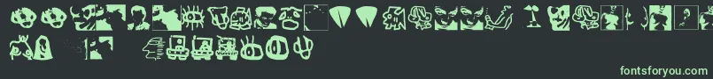More about ErosSimboli Font ErosSimboli Font – Green Fonts on Black Background