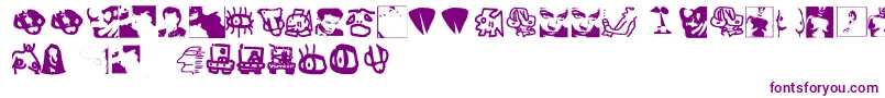 Шрифт ErosSimboli – фиолетовые шрифты