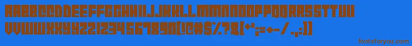 Más sobre la fuente CyborgCity fuente CyborgCity – Fuentes Marrones Sobre Fondo Azul