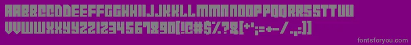 Weitere Informationen zur CyborgCity-Schriftart CyborgCity-Schriftart – Graue Schriften auf violettem Hintergrund