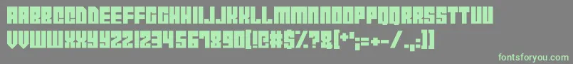 fuente CyborgCity – Fuentes Verdes Sobre Fondo Gris