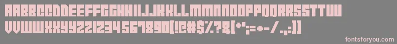CyborgCity Font – Pink Fonts on Gray Background