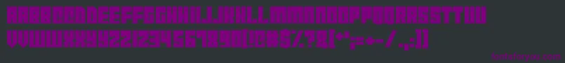 CyborgCity Font – Purple Fonts on Black Background