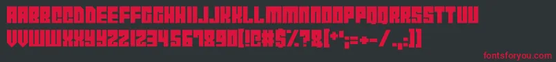 CyborgCity Font – Red Fonts on Black Background