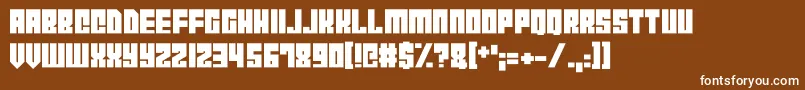 CyborgCity Font – White Fonts on Brown Background