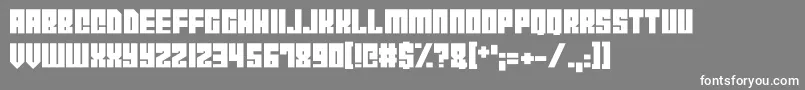 CyborgCity Font – White Fonts on Gray Background