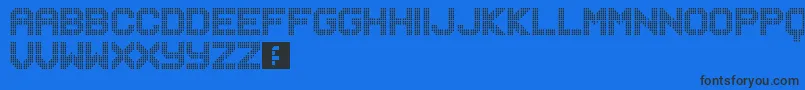 Musicnet Font – Black Fonts on Blue Background