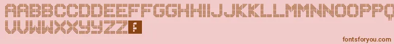 Musicnet Font – Brown Fonts on Pink Background