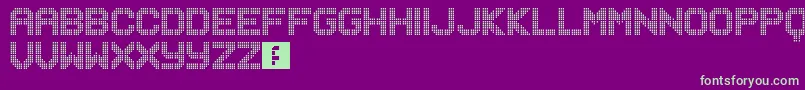 Musicnet Font – Green Fonts on Purple Background