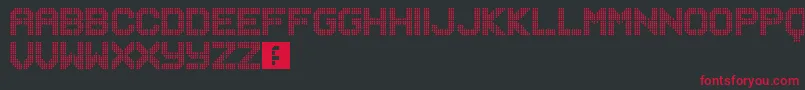 Шрифт Musicnet – красные шрифты на чёрном фоне