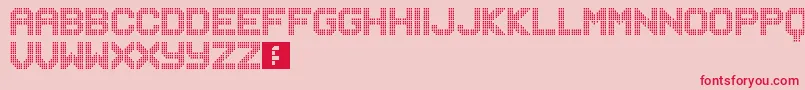 Musicnet Font – Red Fonts on Pink Background