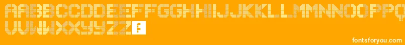 Musicnet Font – White Fonts on Orange Background