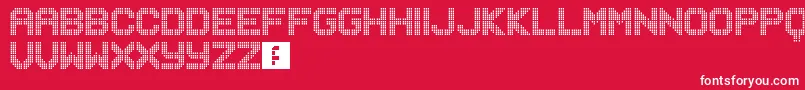 Musicnet Font – White Fonts on Red Background