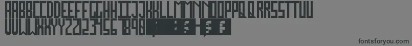 フォントJockoMongo – 黒い文字の灰色の背景