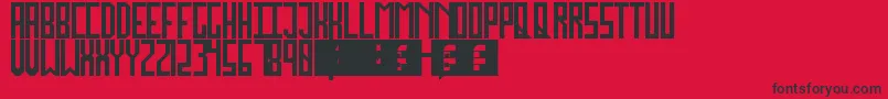 JockoMongo Font – Black Fonts on Red Background