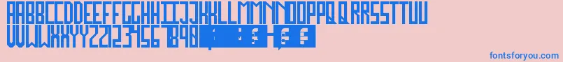 JockoMongo Font – Blue Fonts on Pink Background