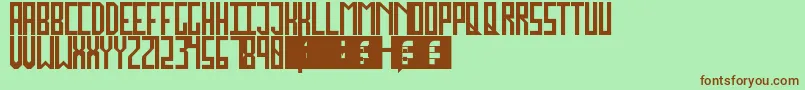 JockoMongo Font – Brown Fonts on Green Background