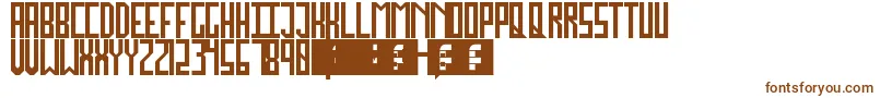 Шрифт JockoMongo – коричневые шрифты на белом фоне
