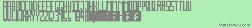 JockoMongo Font – Gray Fonts on Green Background