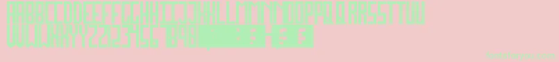 JockoMongo Font – Green Fonts on Pink Background