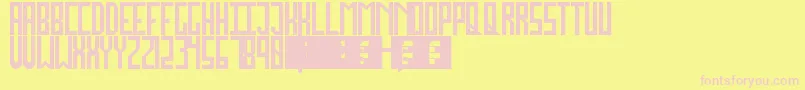 JockoMongo Font – Pink Fonts on Yellow Background