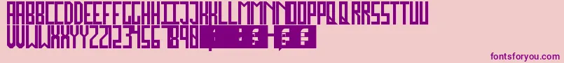 JockoMongo Font – Purple Fonts on Pink Background