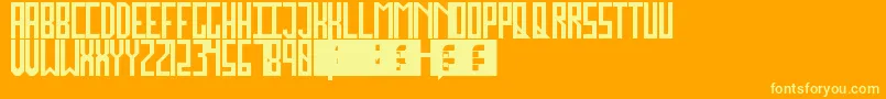 JockoMongo Font – Yellow Fonts on Orange Background